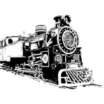 MARINI - Etichetta adesiva tematica Treni - 1 pz.