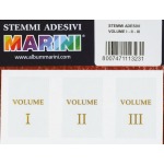 MARINI - Etichette adesive numeri romani I, II, III - 3 pz.