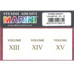 MARINI - Etichette adesive numeri romani XIII, XIV, XV - 3 pz.