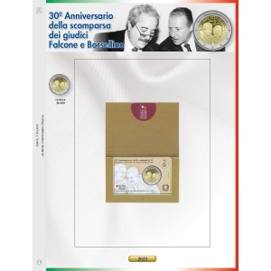 ABAFIL - Foglio 2 € Italia 2022 Falcone e Borsellino in folder