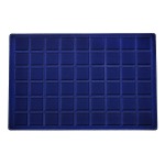 ABAFIL - Ripiano LINEA CLASSICA Standard in floccato blu a 54 caselle quadrate da 30 mm alto 10 mm