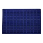 ABAFIL - Ripiano LINEA CLASSICA Standard in floccato blu a 77 caselle quadrate da 25 mm alto 10 mm
