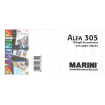 MARINI - Separatori di tasca in cartoncino nero per Tasche ALFA 305/T3 - 30 pz.