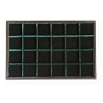 ABAFIL - Ripiano LINEA CLASSICA Standard in velluto verde a 24 caselle quadrate da 45 mm alto 11 mm