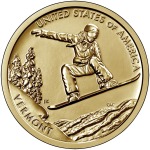 STATI UNITI - 2022 - 1 $ Innovazioni: Snowboard (Vermont) - Coppia zecche D + P FDC