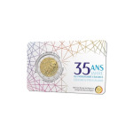 BELGIO - 2022 - 2 € 35° del Programma Erasmus - FDC in coin card (versione francese)