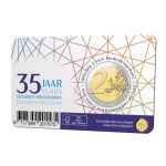 BELGIO - 2022 - 2 € 35° del Programma Erasmus - FDC in coin card (versione francese) - immagine 2