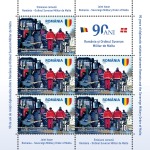 ROMANIA - 2022 - 90° delle relazioni diplomatiche tra SMOM e Romania - 2 minifogli da 5 v. con 1 appendice ad angolo (E.C. di Romania con SMOM) - immagine 2