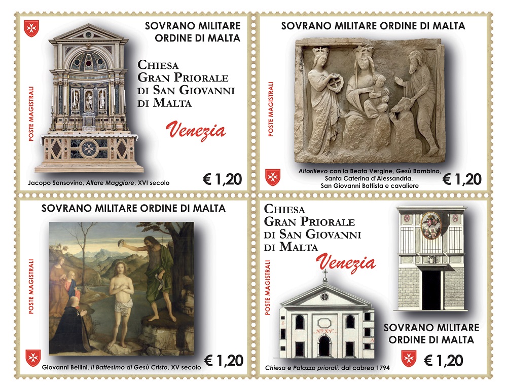 2022-Chiese-e-commende-dell-Ordine-Chiesa-di-San-Giovanni-di-Malta-in-Venezia-4-v.-in-blocco-S.M.O.M.-SMOM SMOM - 2022 - Chiese e commende dell'Ordine: Chiesa di San Giovanni di Malta in Venezia - 4 v. in blocco - immagine 1