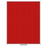 LINDNER - BOX STANDARD a 40 caselle rotonde per 5 serie Euro - Rosso - immagine 3