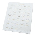 LEUCHTTURM - Fiches degli anni dal 1999 al 2031 in cartone per capsule da 26 mm