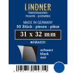 LINDNER - Taschine nere da 31x32 mm - 50 pz.