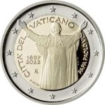 VATICANO - 2022 - 2 € 125° della nascita di Papa Paolo VI - FDC in folder - immagine 2