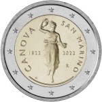 SAN MARINO - 2022 - 2 € 200° della scomparsa di Antonio Canova - FDC in folder - immagine 4