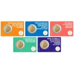FRANCIA - 2022 - 2 € Olimpiadi di Parigi 2024 - FDC in coin card (set 5 colori)