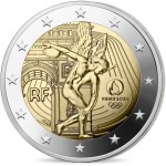 FRANCIA - 2022 - 2 € Olimpiadi di Parigi 2024 - FDC in coin card (set 5 colori) - immagine 12