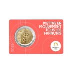 FRANCIA - 2022 - 2 € Olimpiadi di Parigi 2024 - FDC in coin card (set 5 colori) - immagine 8