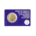 FRANCIA - 2022 - 2 € Olimpiadi di Parigi 2024 - FDC in coin card (set 5 colori) - immagine 2