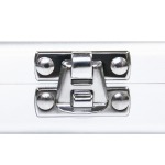 LINDNER - Astuccio ALU con 1 ripiano in floccato nero a 48 caselle quadrate da 30 mm - immagine 4