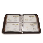 LEUCHTTURM - Cartella a 4 anelli in pelle OPTIMA KURT, vuota - Nera - immagine 4