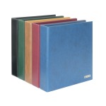 LINDNER - Classificatore / Album per francobolli con assemblaggio a 2 viti e 10 fogli neri snodati a 6 strisce trasparenti - Qualsiasi colore
