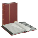 LINDNER - Classificatore ELEGANT A4 a 32 fogli neri snodati - Rosso
