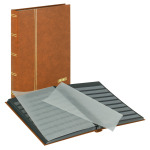 LINDNER - Classificatore STANDARD A4 a 16 fogli neri - Avana