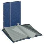 LINDNER - Classificatore STANDARD A4 a 16 fogli neri - Blu