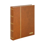 LINDNER - Classificatore STANDARD A4 a 24 fogli bianchi - Avana - immagine 2
