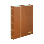 LINDNER - Classificatore STANDARD A4 a 32 fogli bianchi con divisore - Avana - immagine 2