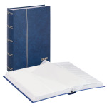 LINDNER - Classificatore STANDARD A4 a 32 fogli bianchi con divisore - Blu