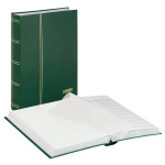 LINDNER - Classificatore STANDARD A4 a 32 fogli bianchi con divisore - Verde