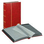 LINDNER - Classificatore STANDARD A4 a 32 fogli neri - Rosso