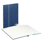 LINDNER - Classificatore STANDARD A4 a 8 fogli bianchi - Blu