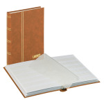 LINDNER - Classificatore STANDARD A5 a 16 fogli bianchi - Avana