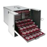 LINDNER - Valigetta-cassetta ALU MB 10 per 10 box o per 5 Box per Collezionisti, vuota