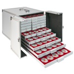 LINDNER - Valigetta-cassetta ALU MB 10 per 10 box o per 5 Box per Collezionisti, vuota - immagine 4