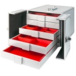LINDNER - Valigetta-cassetta ALU MB 10 per 10 box o per 5 Box per Collezionisti, vuota - immagine 5