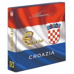 ABAFIL - Cartella a 4 anelli ALBUM €URO MONEY CROAZIA con custodia, vuota