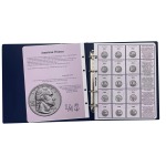 MASTER PHIL - Cartella a 4 anelli QUARTER DOLLAR 2022-2025 per i 25 c. Women USA FDC con custodia, vuota - Blu - immagine 3