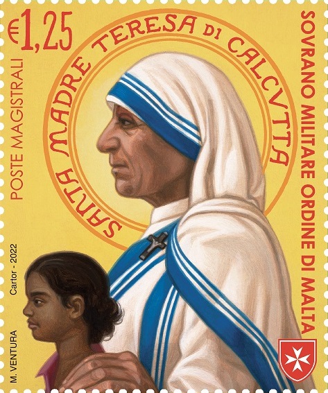 2022-25°-della-scomparsa-di-Santa-Teresa-di-Calcutta-1-v.-S.M.O.M.-SMOM SMOM - 2022 - 25° della scomparsa di Santa Teresa di Calcutta - 1 v. - immagine 1