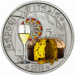 ITALIA - 2022 - 5 € Franciacorta e Panettone - FDC in folder - immagine 2
