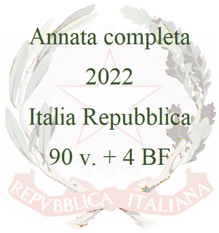 2022-Annata-completa-90-v.-4-BF-Italia ITALIA - 2022 - Annata completa - 90 v. + 4 BF - immagine 1