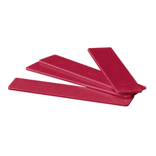 LINDNER - DIVISORI MOBILI bordeaux per Box per Collezionisti Standard a 2 scomparti - 10 pz.