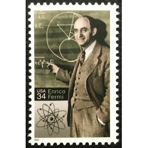 2001 100° della nascita di Enrico Fermi 1 v. E.P. di Stati Uniti con Italia Stati Uniti