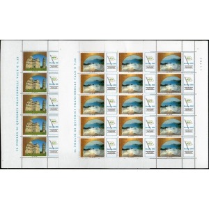 2002 UNESCO 2 MF da 15 v. con 15 appendici E.C. di Italia con ONU Ginevra Italia