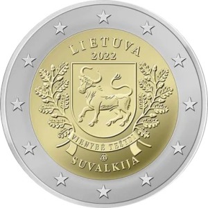 2022 2 Euro Regioni etnografiche Suvalkija Lituania