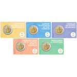2023 2 Euro Olimpiadi di Parigi 2024 FDC in coin card 5 colori Francia fronte