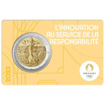 2023 2 Euro Olimpiadi di Parigi 2024 FDC in coin card albicocca Francia fronte