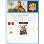 Fogli 2 Euro commemorativi Andorra 2022 Abafil 2